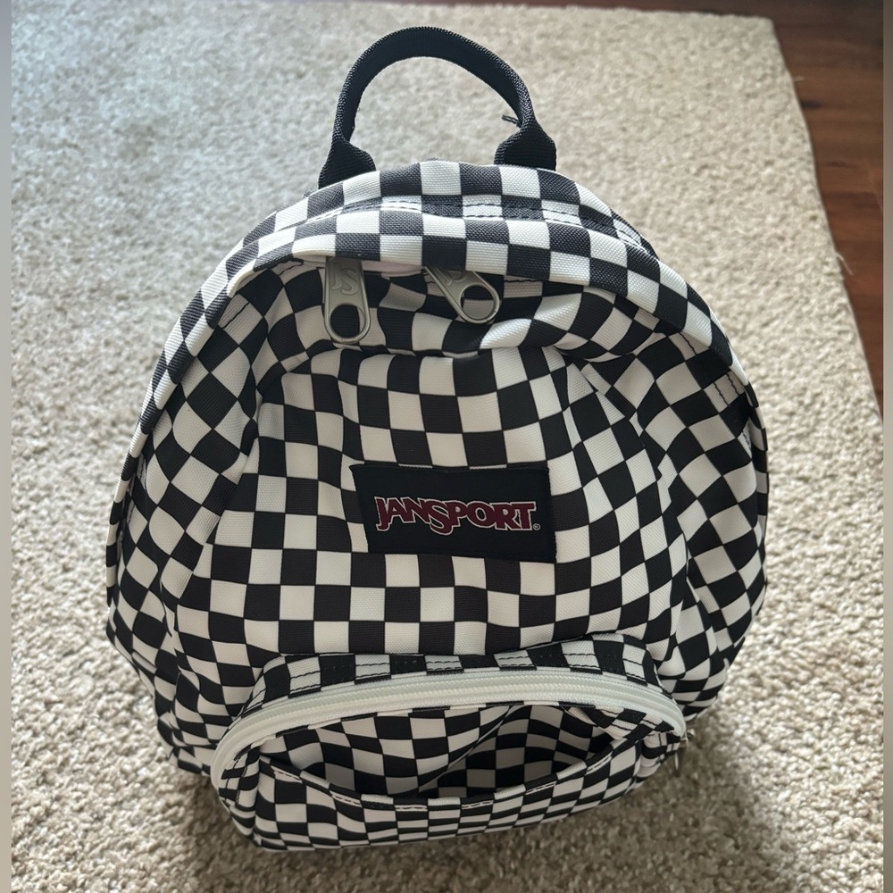JanSport Half Pint Backpack Checkered Pattern